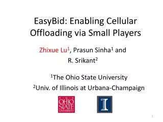 EasyBid: Enabling Cellular Offloading via Small Players