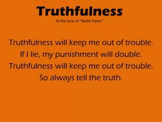 Truthfulness