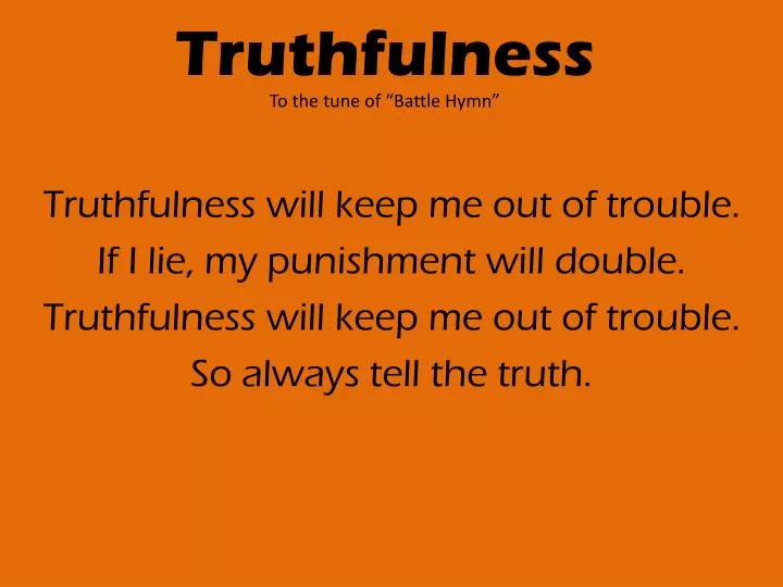 truthfulness