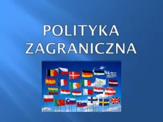 polityka zagraniczna
