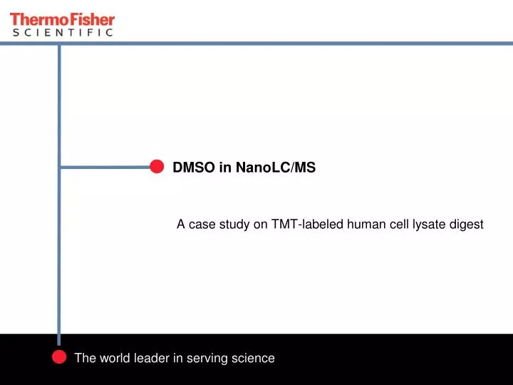 dmso in nanolc ms