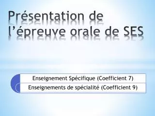 pr sentation de l preuve orale de ses