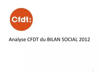 analyse cfdt du bilan social 2012