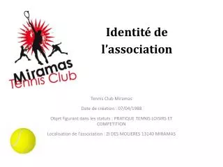 identit de l association