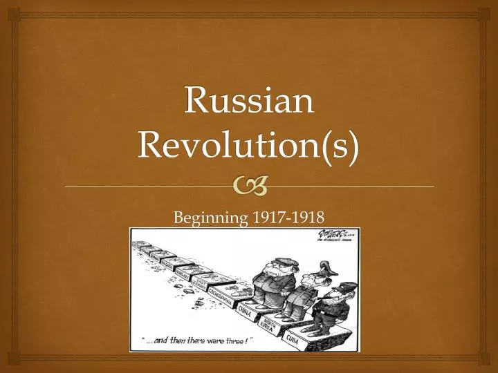 russian revolution s