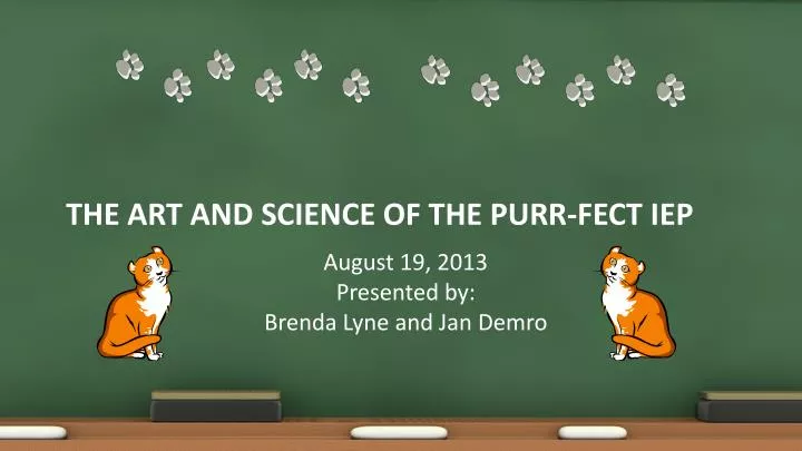 the art and science of the purr fect iep
