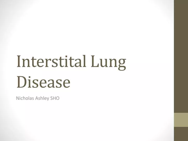 interstital lung disease