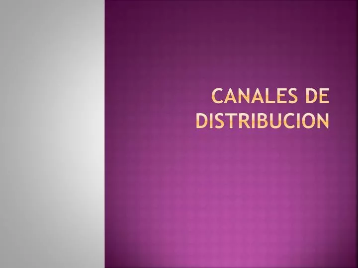 canales de distribucion