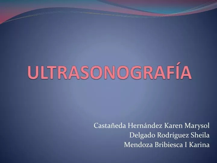 ultrasonograf a