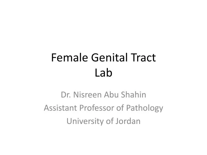 female genital tract lab