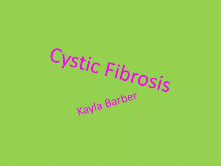 cystic fibrosis