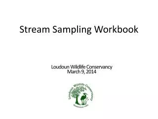 Stream Sampling Workbook