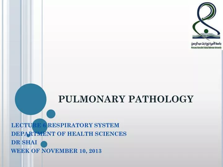 pulmonary pathology