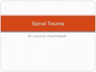 Spinal Trauma