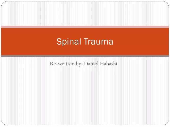 spinal trauma