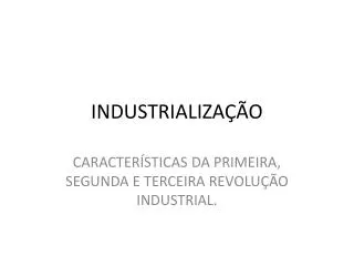 industrializa o