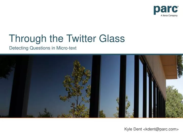 through the twitter glass