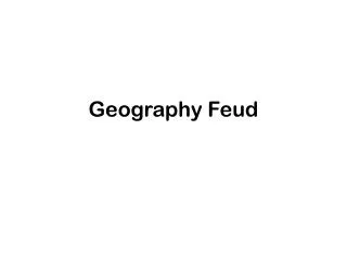 Geography Feud