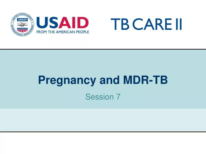 pregnancy and mdr tb