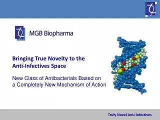 Bringing True Novelty to the Anti-Infectives Space New Class of Antibacterials Based on