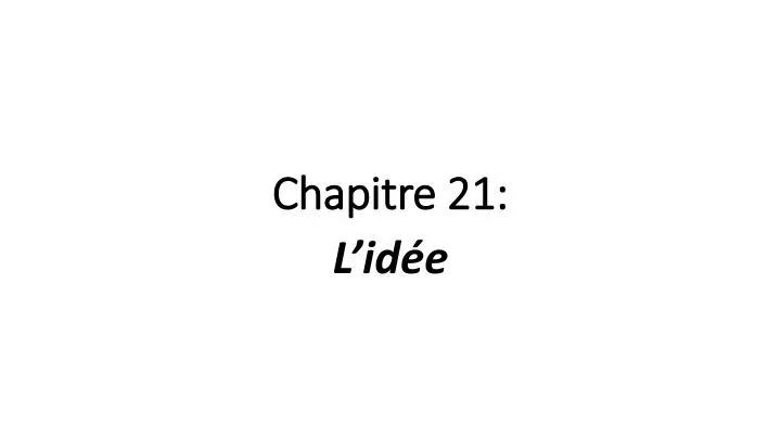 chapitre 21