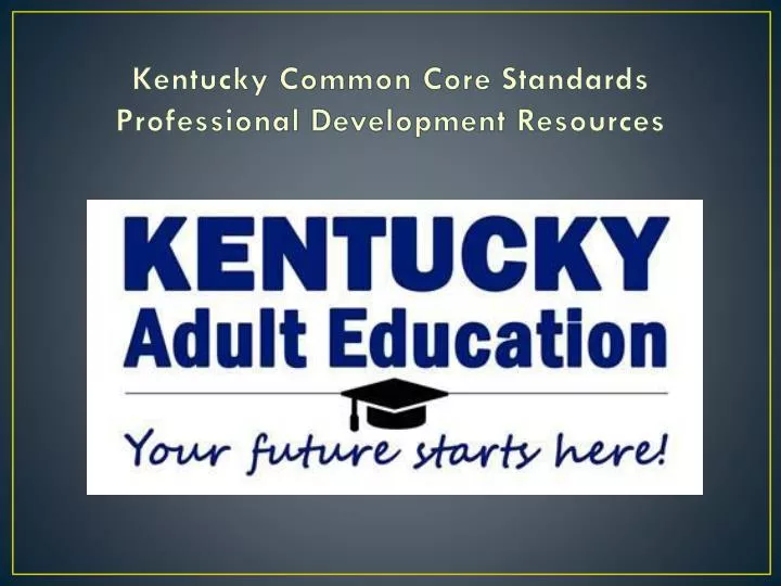 kentucky common core standards professional development resources