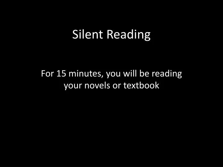 silent reading