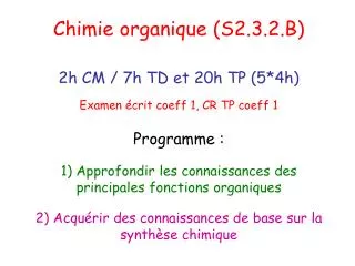 PPT - Chimie Organique PowerPoint Presentation, Free Download - ID:5680363