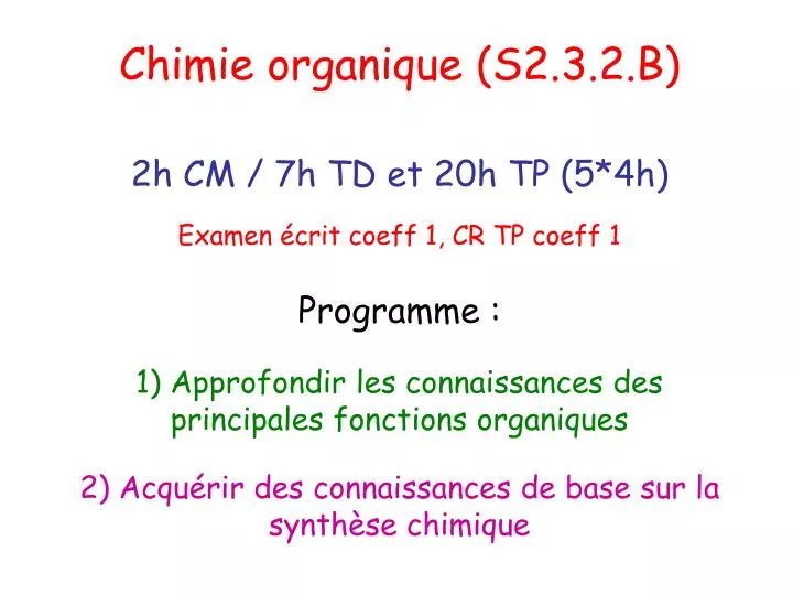 chimie organique s2 3 2 b
