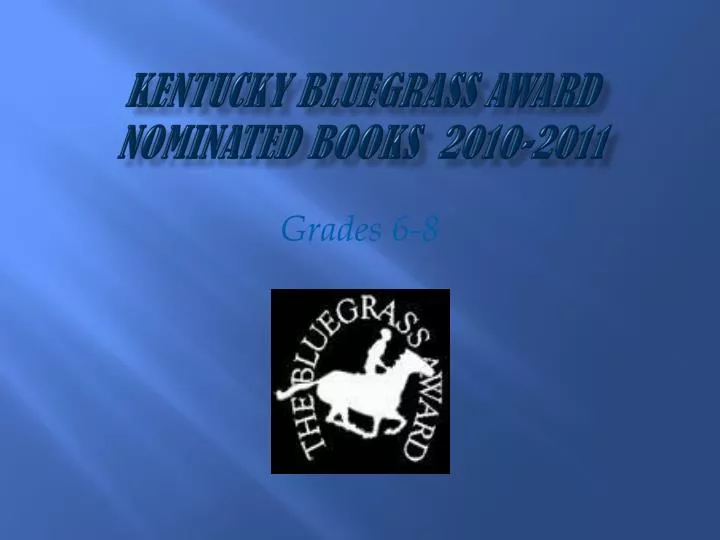 kentucky bluegrass award nominated books 2010 2011