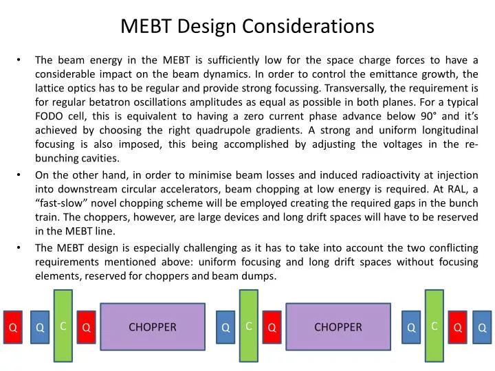 mebt design considerations