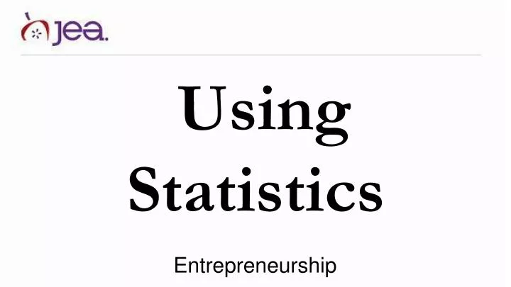 using statistics