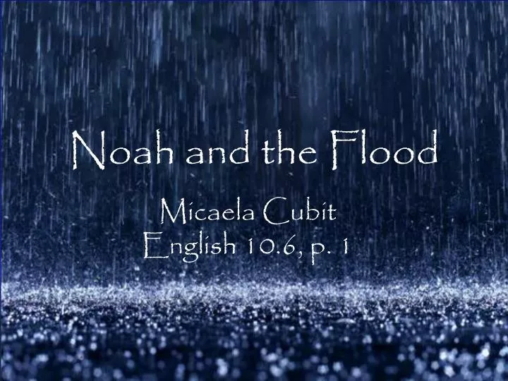 noah and the flood