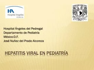 hospital ngeles del pedregal departamento de pediatr a m xico d f jos nu ez del prado alcoreza