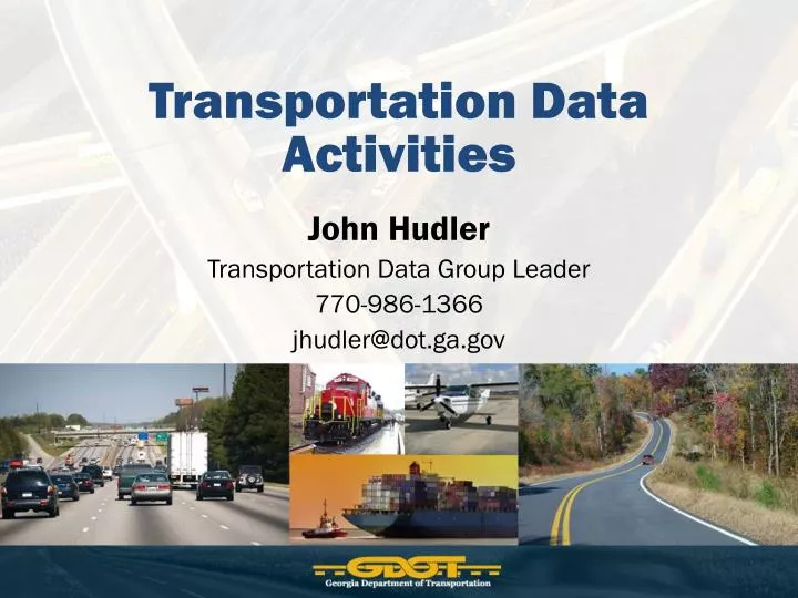 transportation data activities