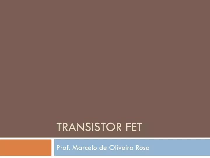 transistor fet