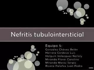 nefritis tubulointersticial