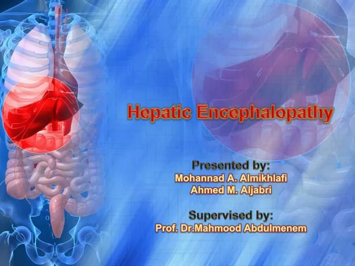 hepatic encephalopathy