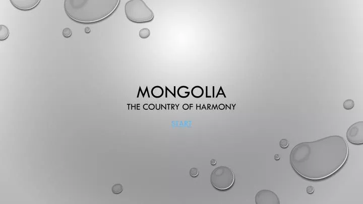 mongolia the country of harmony