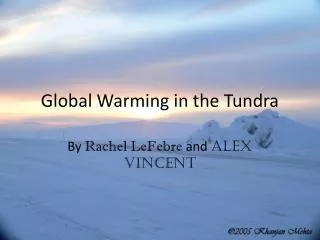 Global Warming in the Tundra