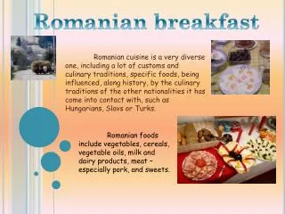 Romanian breakfast