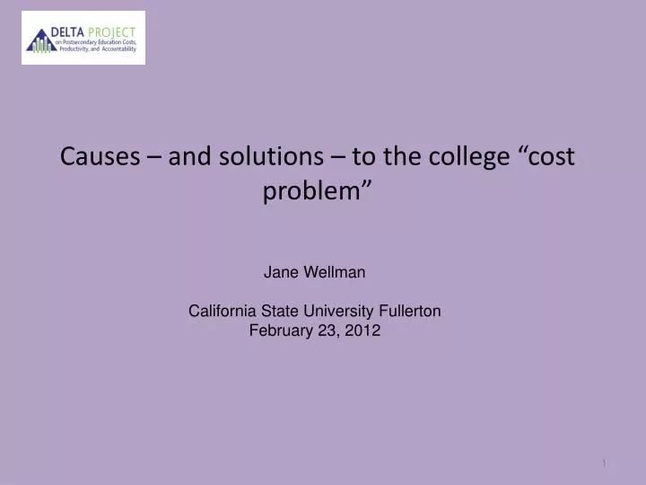 causes and solutions to the college cost problem