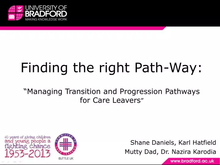 finding the right path way managing transition and progression pathways for care leavers