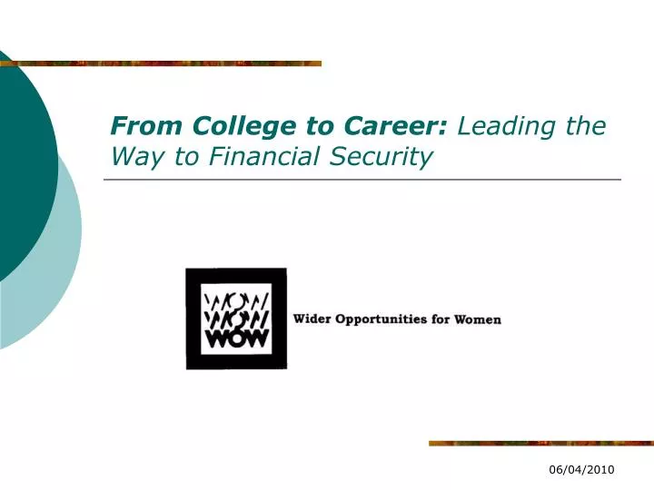 from college to career leading the way to financial security