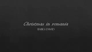 Christmas in romania