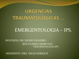 urgencias traumatologicas