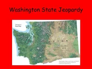 Washington State Jeopardy
