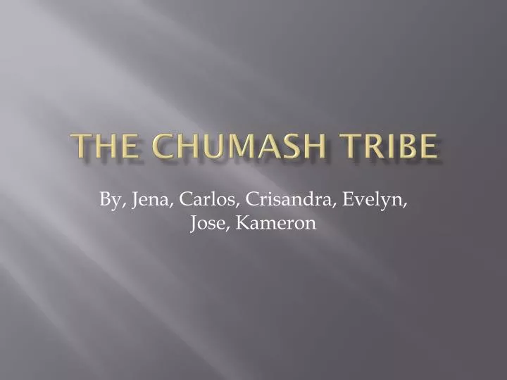the chumash tribe