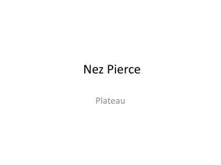 Nez Pierce