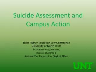 Suicide Assessment and Campus Action